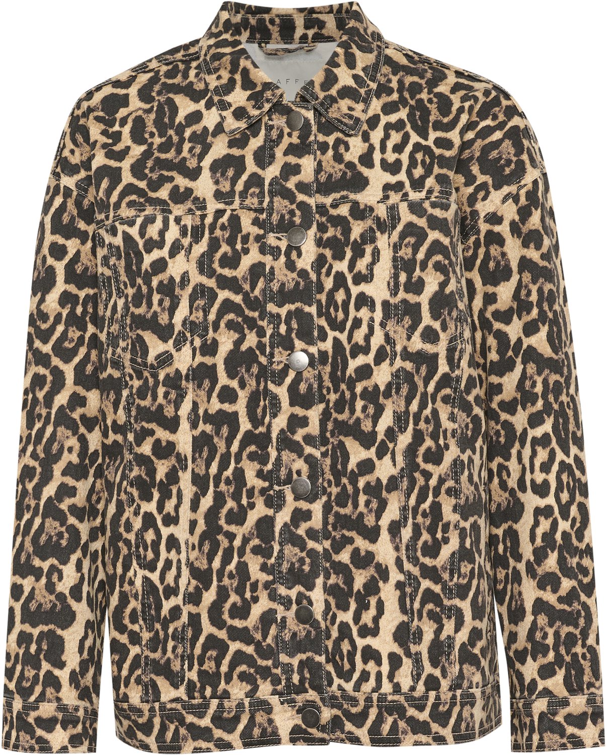 Dames spijkerjack KAFFE Leonora True Leopard Print