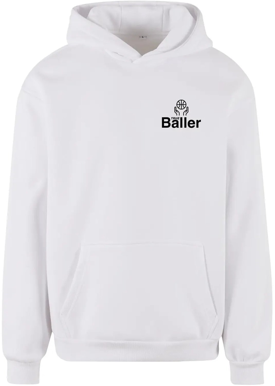 Hoodie Mister Tee True Baller Definition Wit