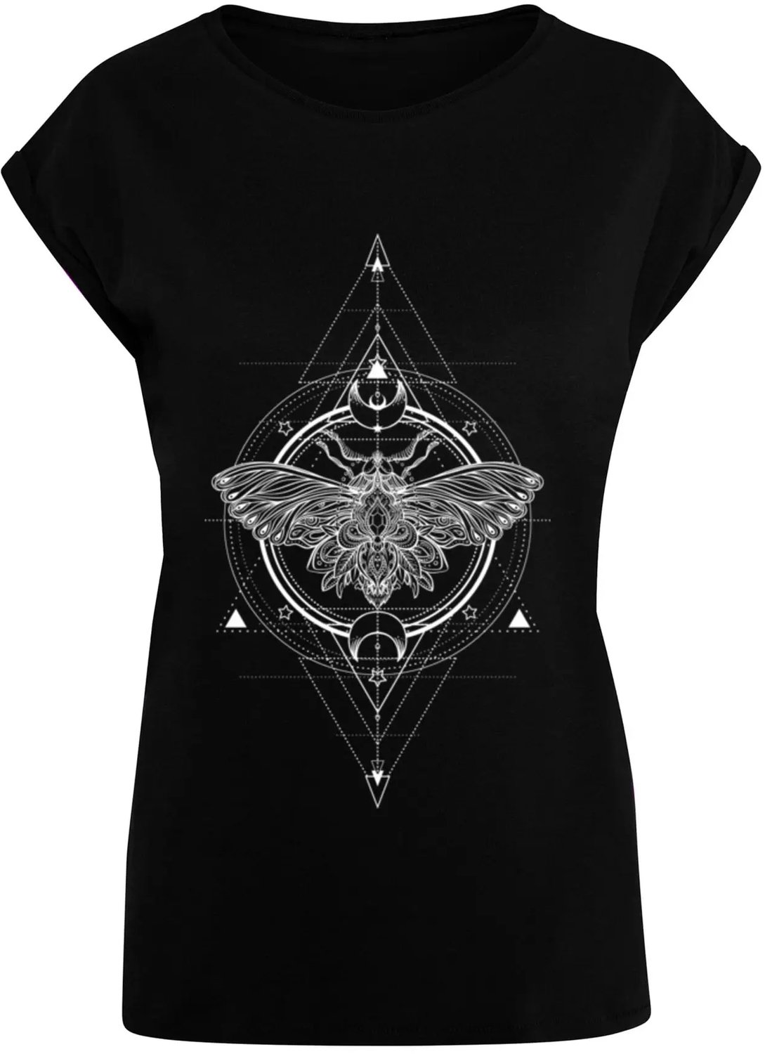 T-shirt dames Mister Tee Moth Zwart