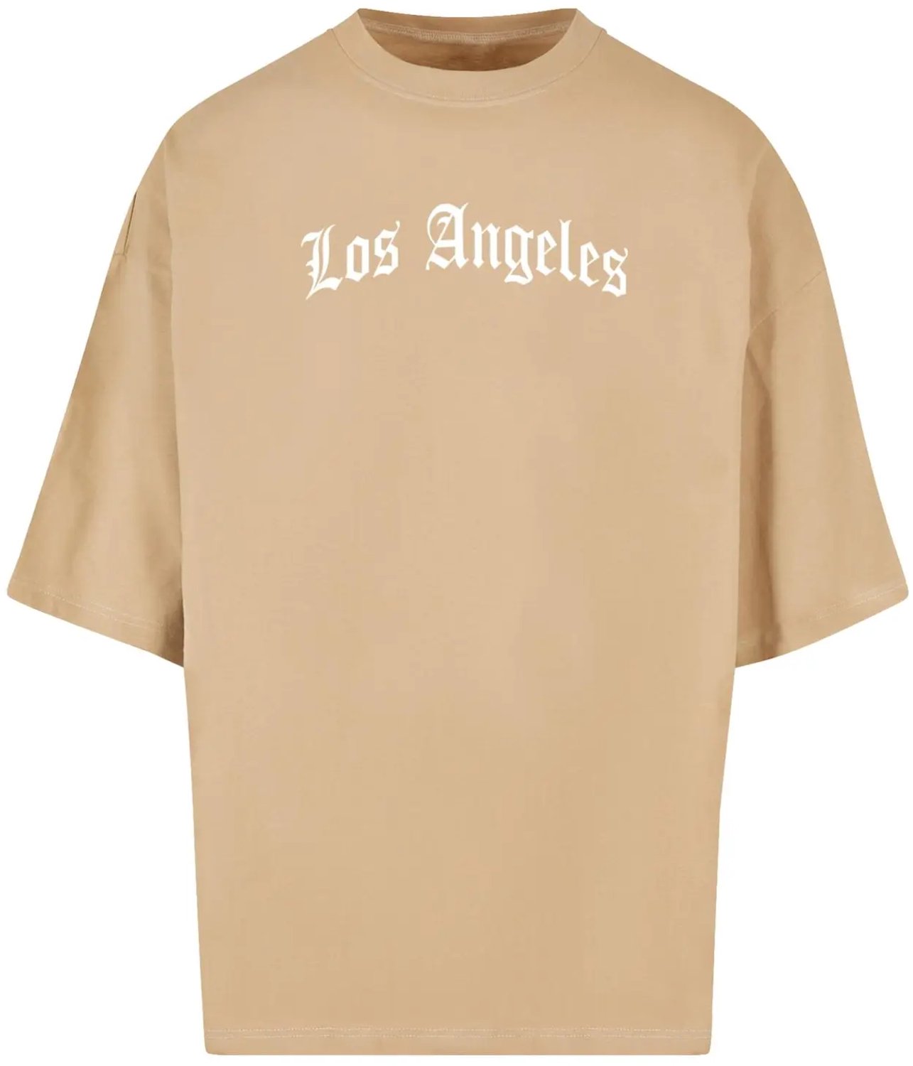 T-shirt dames Mister Tee Los Angeles Wording New Huge Unionbeige