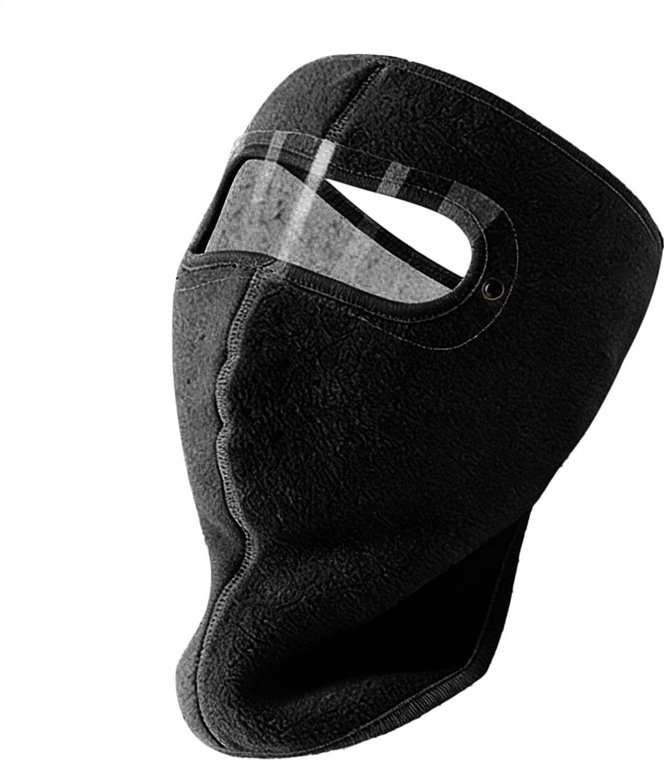 Namajunas Facemask Mask Fleece Helmmuts Motor & Scooter- Balaclava Met Afneembare bril & Ademgaten Bivakmuts Sport Nekwarmer Ski Masker Ski Mask Unisex Zacht en warm Wintersport Fiets Outdoor Zwart