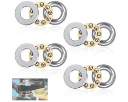 Kogellagers - 8 x 22 x 7 mm - 4 stuks - Lagerstaal