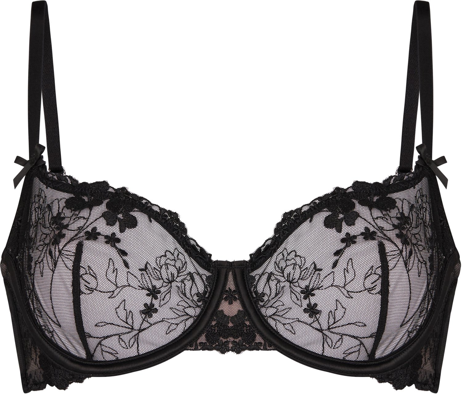 Hunkemöller Peonie Non-Padded Underwired Bra Zwart