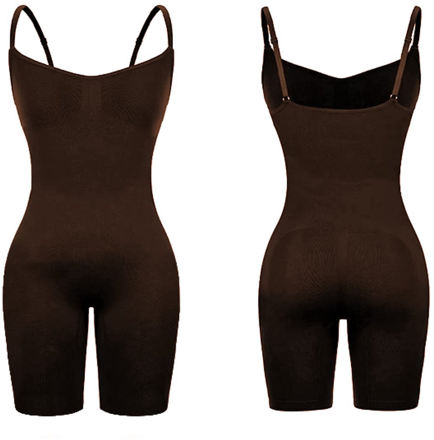 Comfira Full Body - Corrigerende Shapewear Bodysuit Dames - Bruin