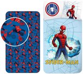 Spiderman slaapkamerset; dekbedovertrek en hoeslaken