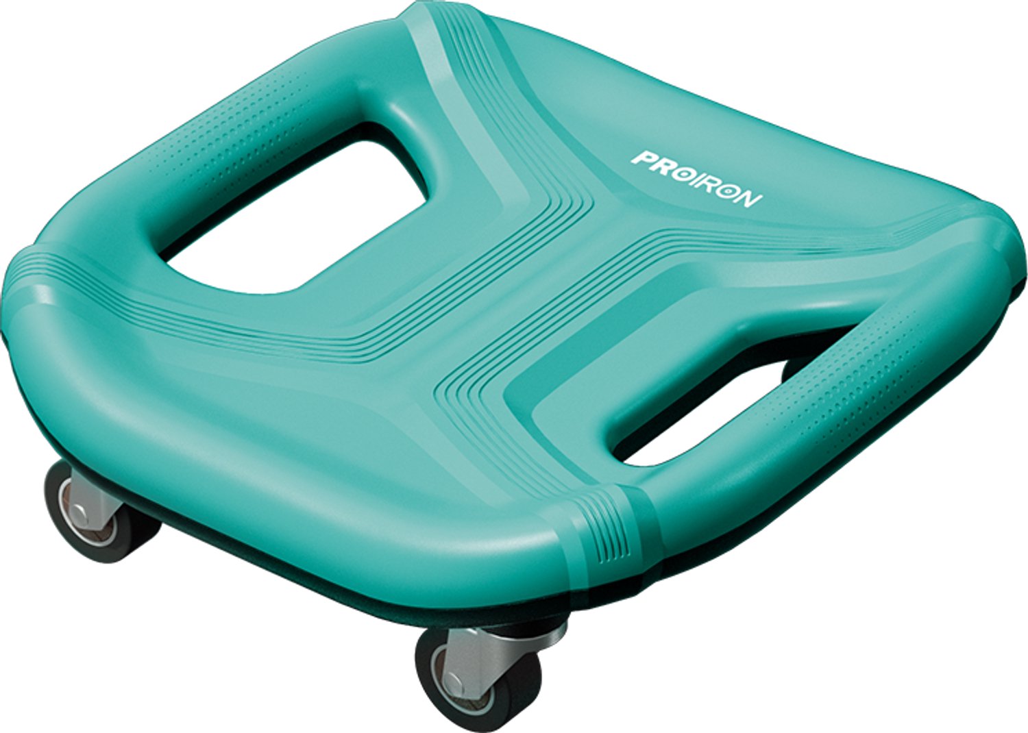 PROIRON Buikspiertrainer met Zwenkwielen - Met 2 Kniematten - Blauw