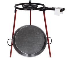 Paella Set met Branders en Ondersteuning, 46 cm