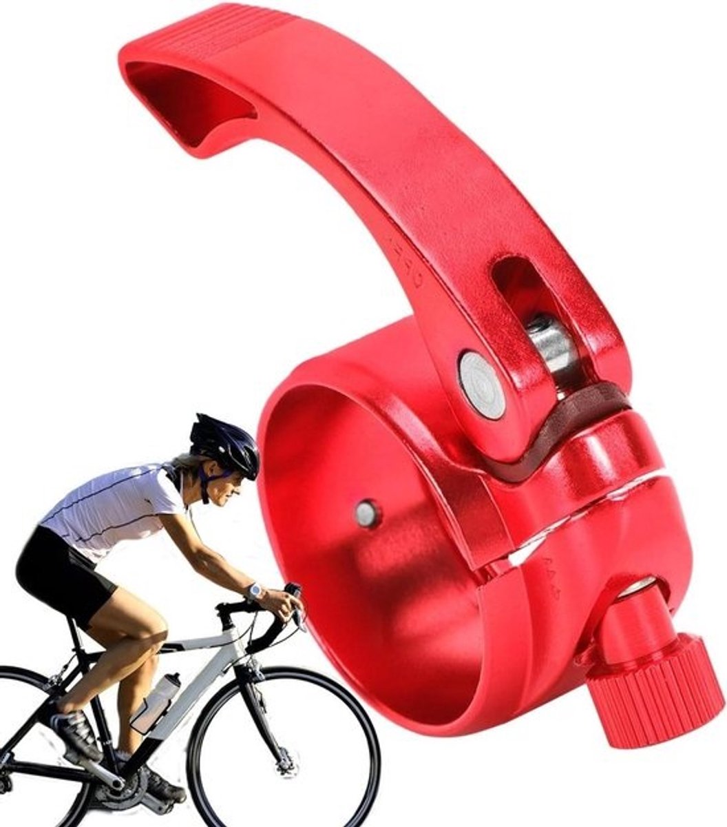 Fietsklem Zadelpen - Zadelpenklem Fiets - Zadelhoogte Verstellen - Gereedschapsloos Verstelbaar - 41 mm - Rood