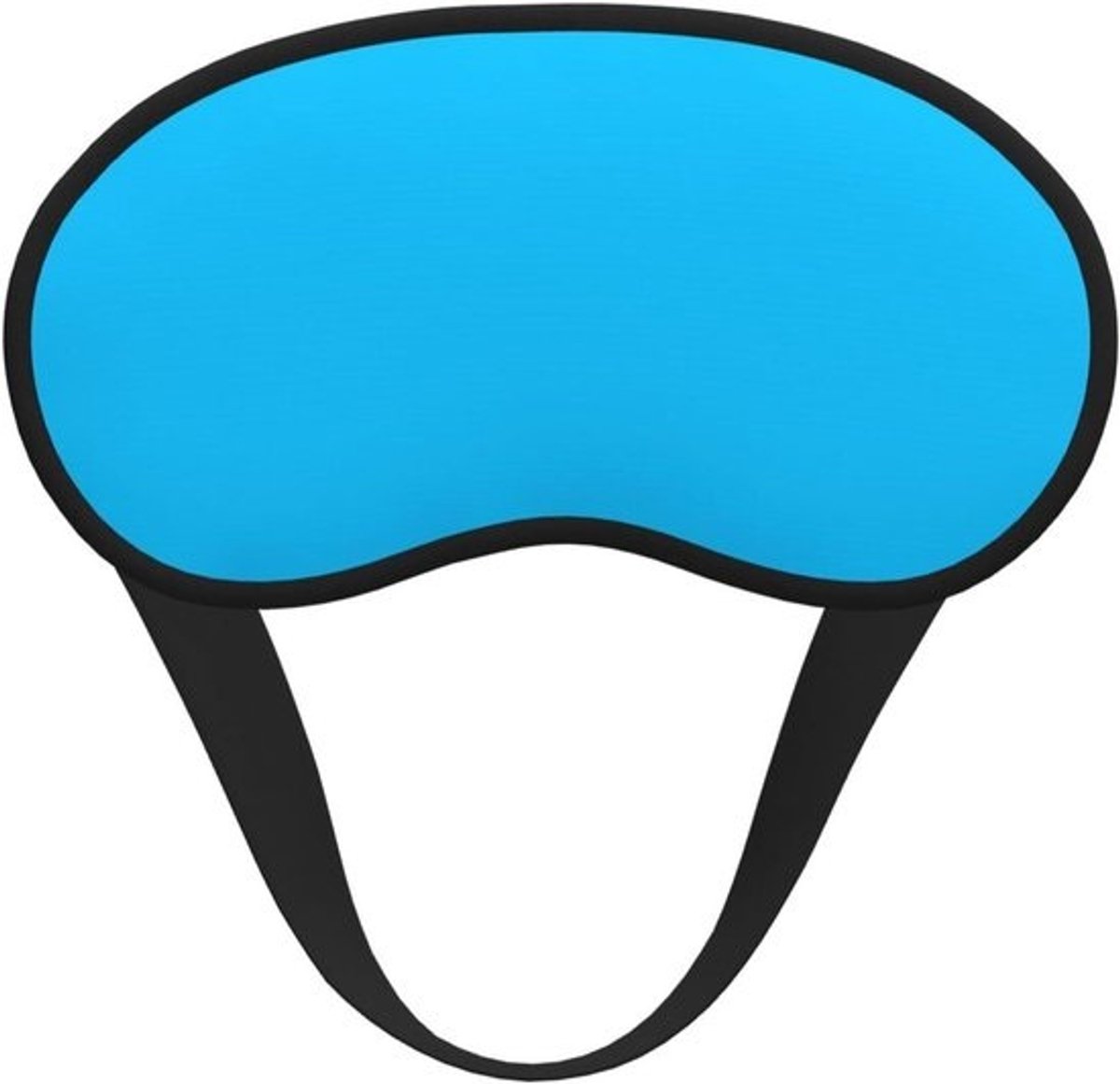Oogmasker Slapen - Nacht Blinddoek - Ontspannen Reizen - Zachte Satijnen Stof - 19.99 x 14 cm - Lichtblauw