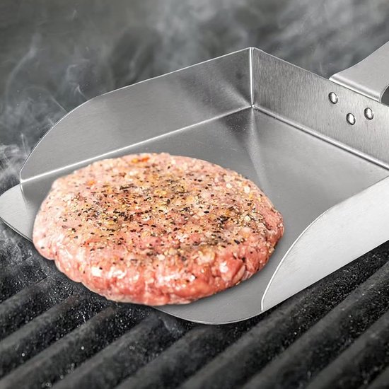 Grillrooster van roestvrij staal voor grillrooster - Bescherming tegen verbranding, voor keuken, camping, vlees buitenshuis — afbeelding 4