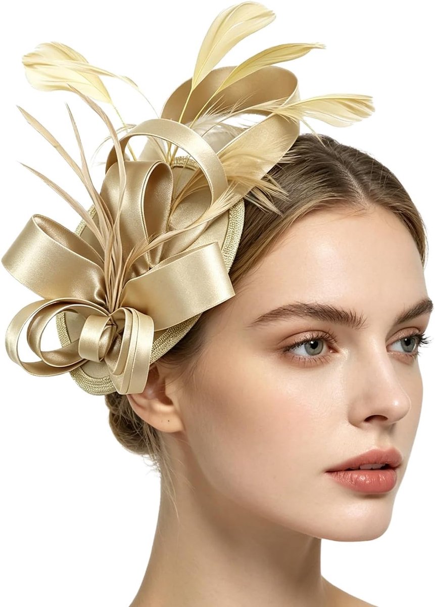 Hoofdaccessoire Met Mesh| Voor Bruiloften en Race-Dagen