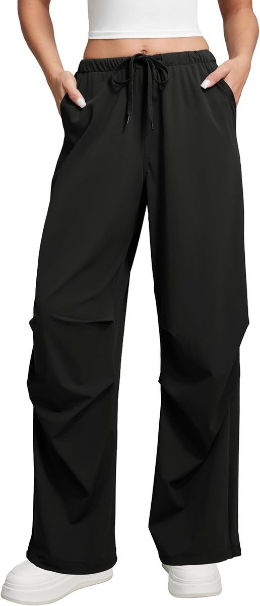 Cargobroek voor dames, hoge taille, verstelbare riem, outdoor, sportieve broek