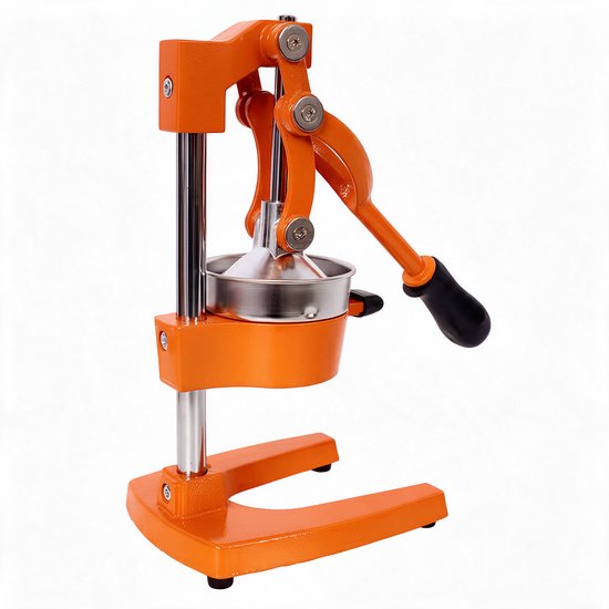 Crestone - Sinaasappelpers - Citroenpers - Limoenpers - Anti Slip - Handmatig - Gietijzer - Pulpfilter - Gebruikt in de Horeca - Oranje van Crestone — afbeelding 3