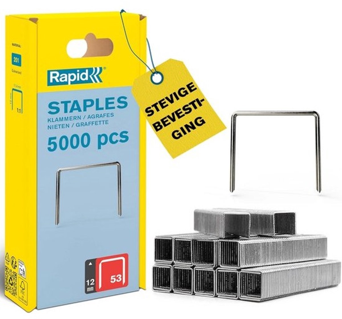 Dundraadnieten Type 53 voor Tacker - 12mm - 5.000 Stuks