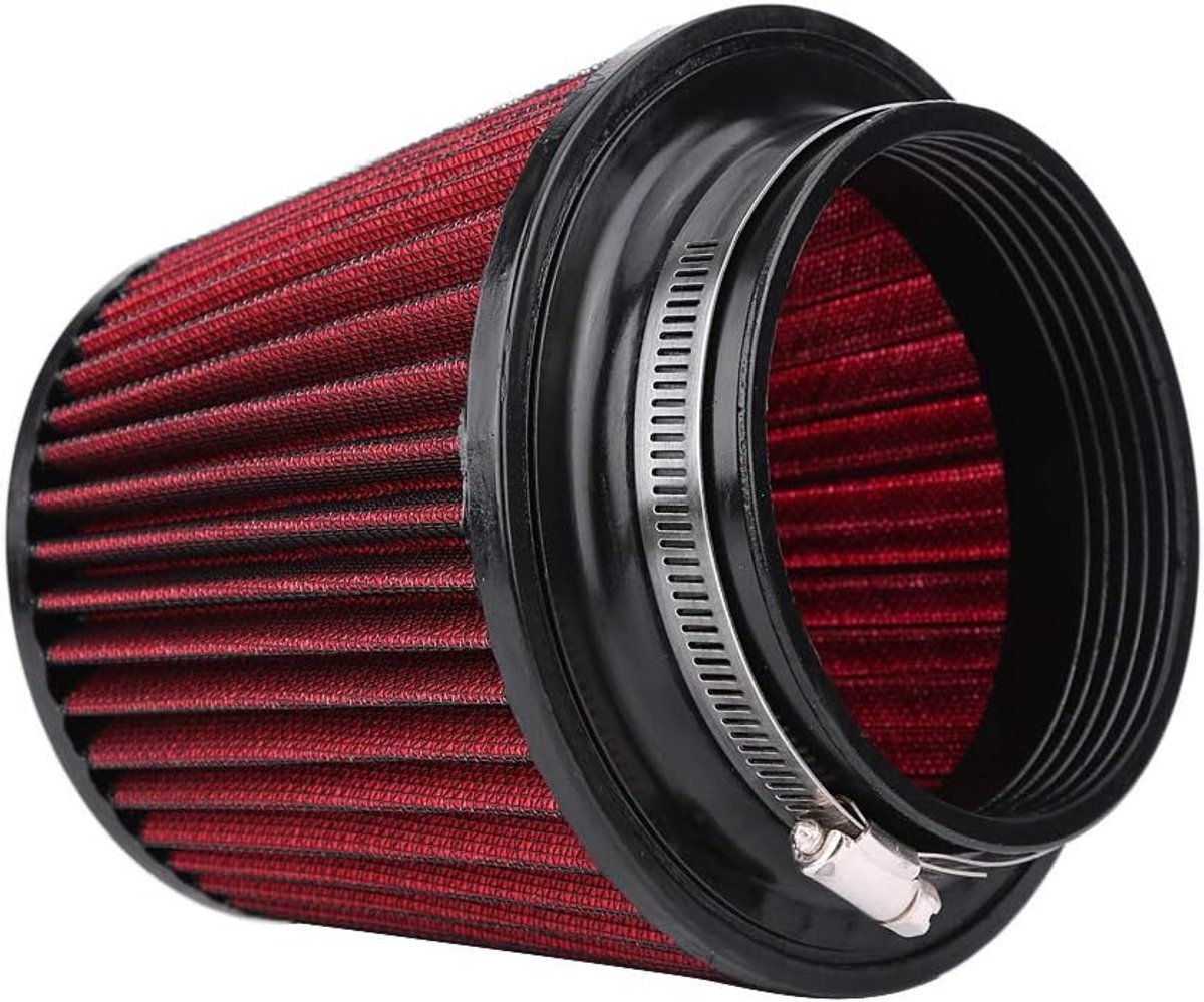 auto luchtfilter hoge stroom inlaat luchtinlaat ronde kegel luchtfilter reiniger klem-op motor luchtfilter (100 mm)