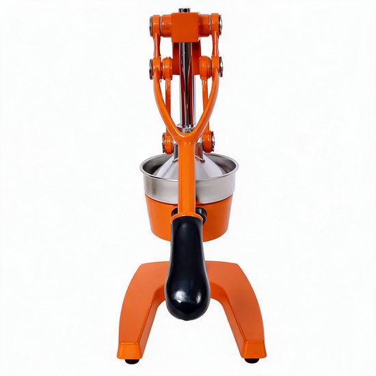 Crestone - Sinaasappelpers - Citroenpers - Limoenpers - Anti Slip - Handmatig - Gietijzer - Pulpfilter - Gebruikt in de Horeca - Oranje van Crestone — afbeelding 4