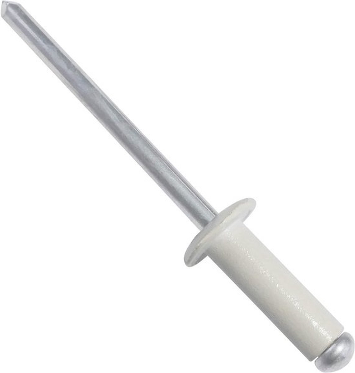 Blindklinknagels - Popnagels Klinknagelset - Bevestigen Platen - Staal Aluminium - 4x12 mm - Ivoor RAL 1015