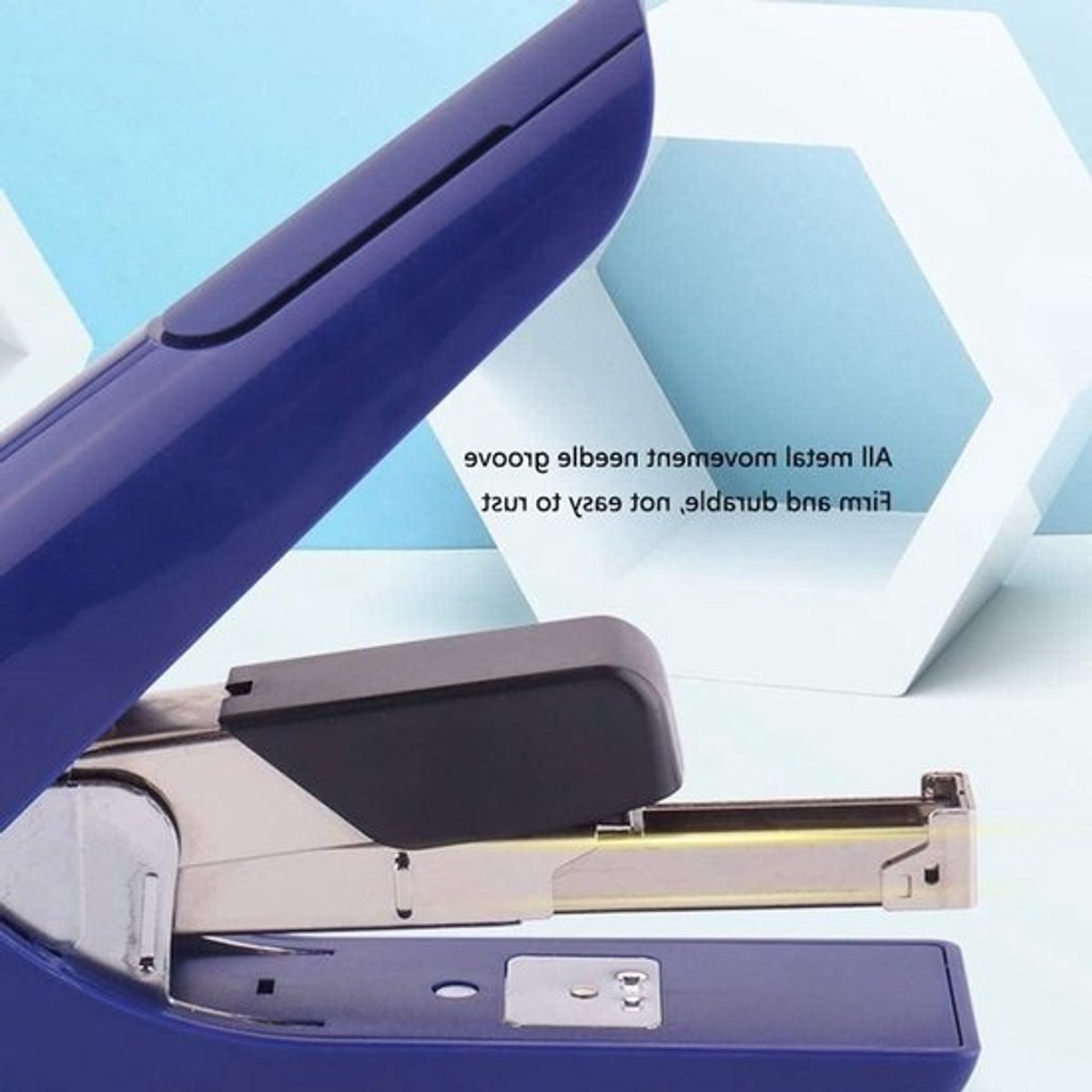 Handmatige Nietmachine - Kantoor Nietmachine - Papier Verbinding - Robuuste Metalen Structuur - Compact Formaat - Zwart