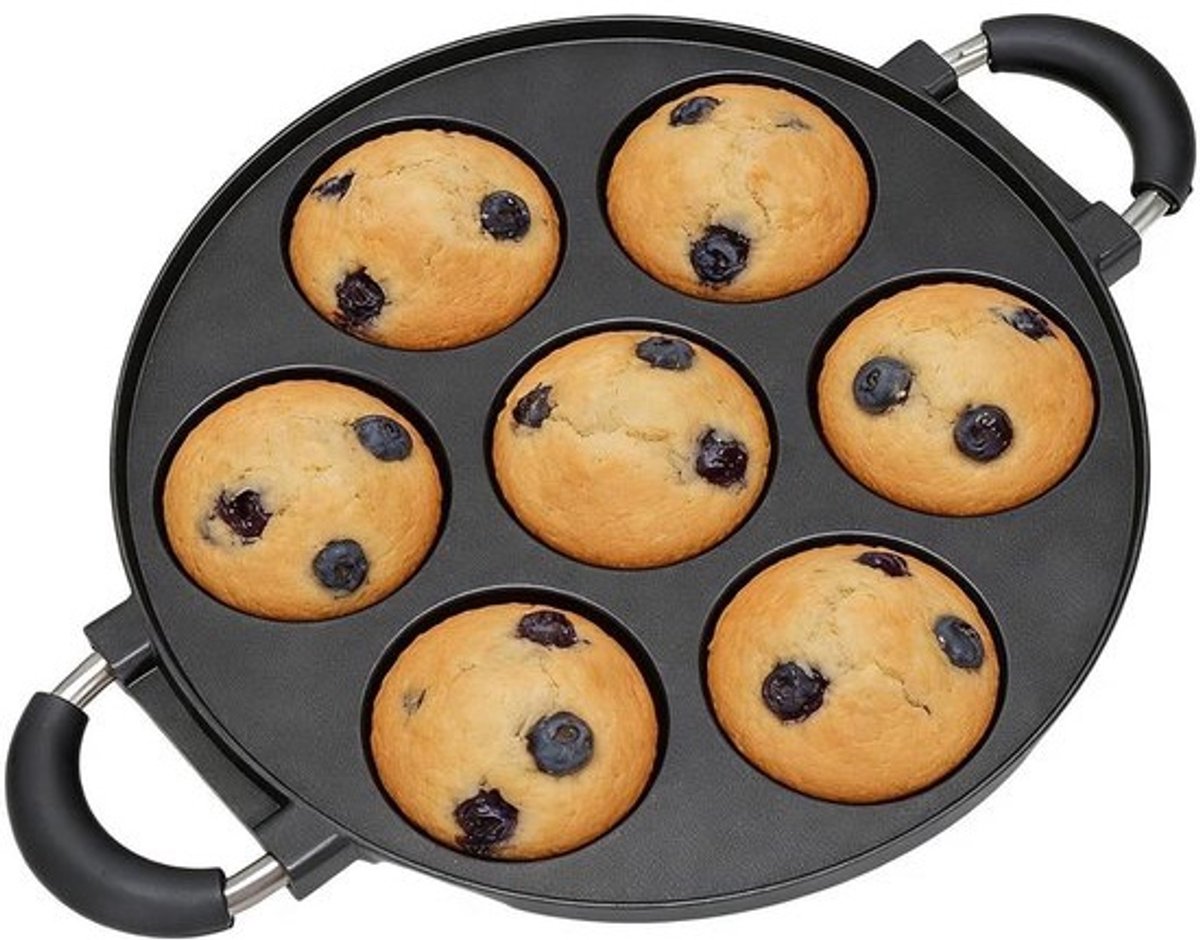 Donut Maker - Bakvorm - Gebak Maken - 7 Gaten - 329 cm Breed - Grijs