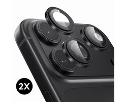 Camera protector geschikt voor iPhone 18 Pro / 18 Pro Max Camera Lens Screen Protector - Zwart - Screenprotector - 2 stuks - Camera Protector geschikt voor iPhone 18 Pro / iPhone 18 Pro Max Camera Protector - Gehard Glas