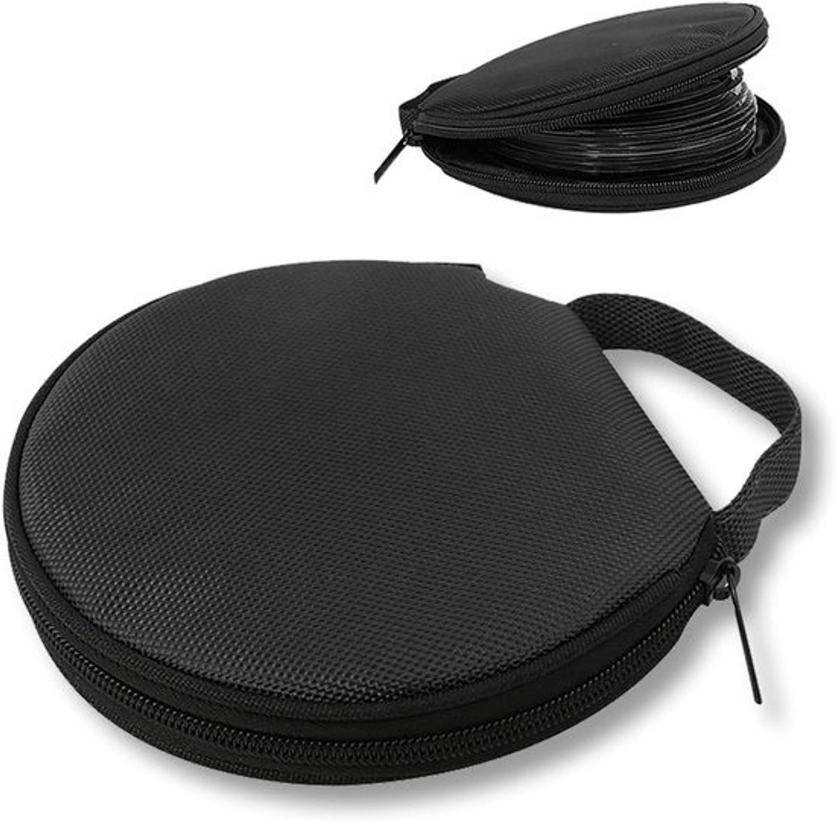 CD Opbergtas Auto - Disc Organizer - Muziek Luisteren - Waterdicht Oxford Doek - Ruimte voor 20 schijven - Zwart