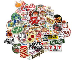 Sticker Casino Esthetische Poker Vintage Kaarten Stickers Nevada Las Vegas Zelfkoelende Laptop Decoratie Poker USA Gift Casino Leuke Stickers Vespa Sticker Laptop
