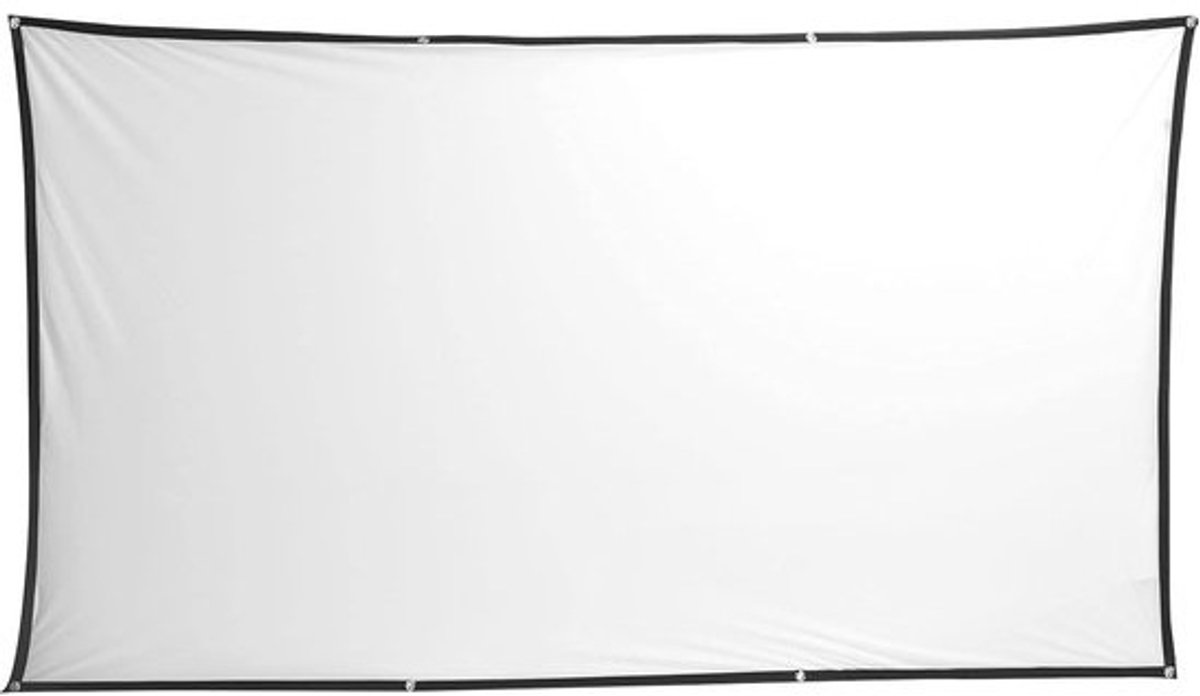 Projectiescherm - Opvouwbaar Scherm - Thuisbioscoop Kantoor - Rimpelvrij Polyester - 120 Inch 16:9 - Wit