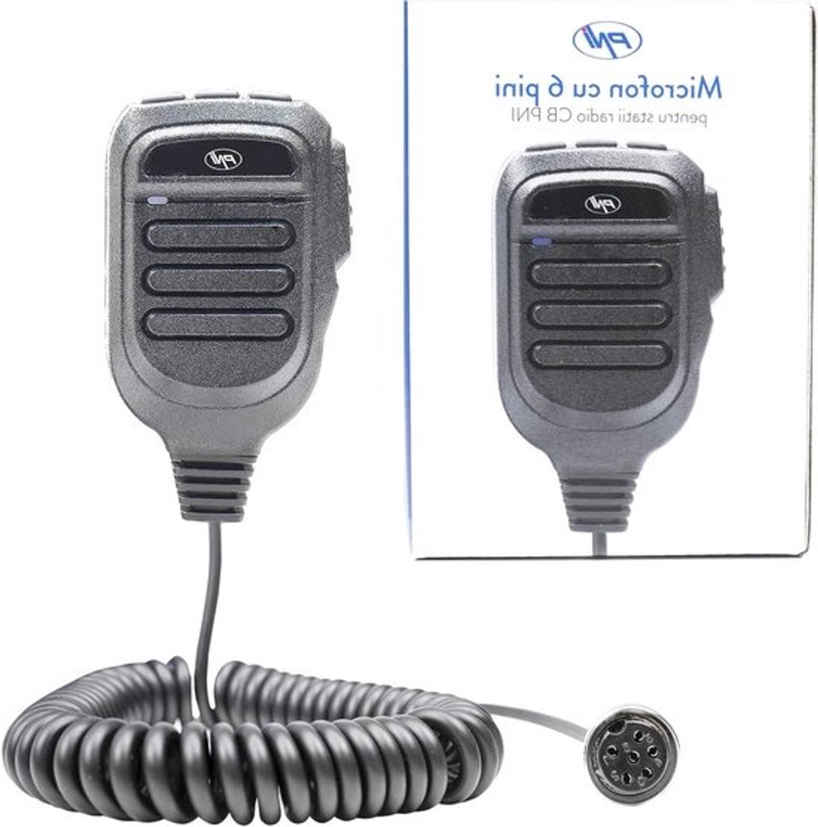 Vervangende CB Microfoon - Microfoon CB Radio - Communicatie Verbeteren - 6-Pin Connector - 110 mm Hoogte - Zwart