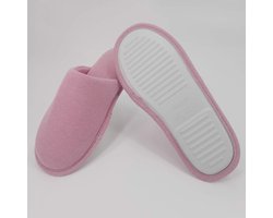 ofoot Biologische katoenen antislip-huispantoffels voor dames, gezellig traagschuim wasbaar voor zomerslaapkamer, rubberen zool