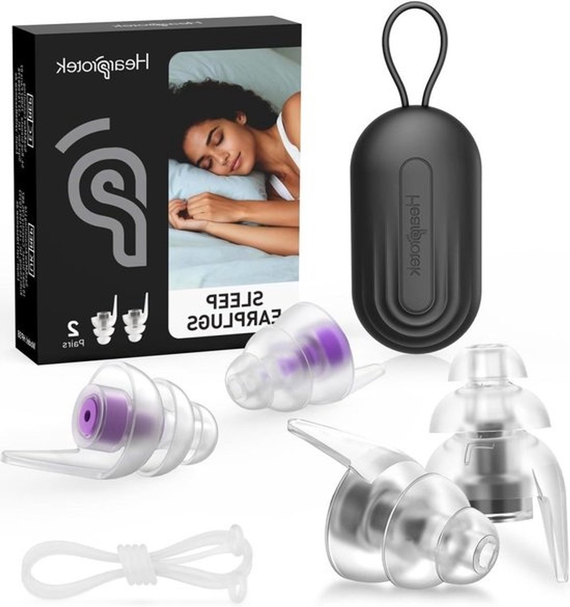 Oordopjes Slaap - Gehoorbescherming - Rustig Slapen - 36 dB Geluidsdemping - 2 Paren - Universeel