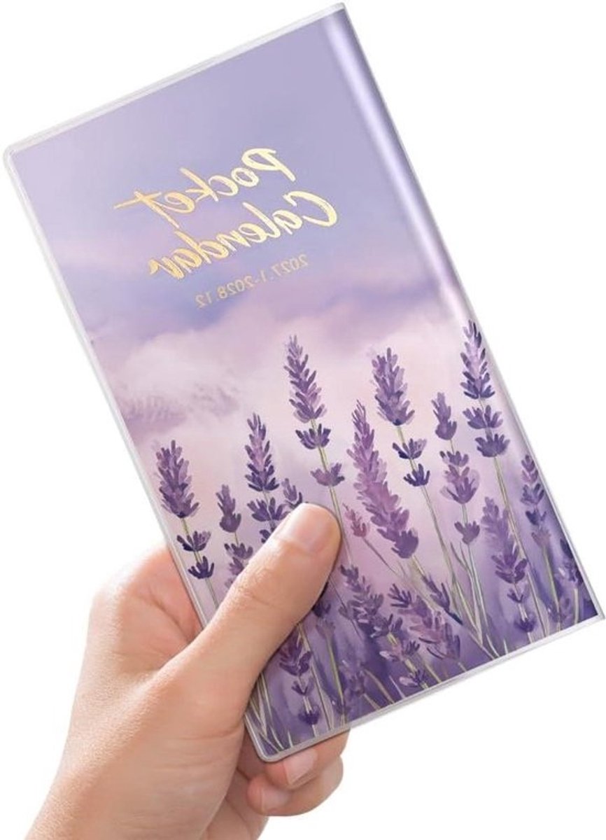 Zakplanner 2026-2027 - Mini agenda - Afspraken bijhouden - Waterdichte hoes - 3.65 x 6.5 inch - Lavendel