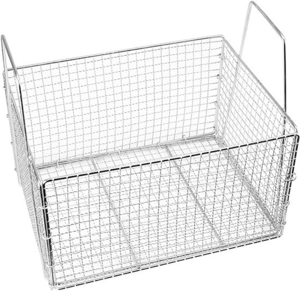 Frietmand RVS - Frituurmandje Keukenmand - Frituren en Afgieten - Met Draad Versterkte Basis - 50 Gram - Zilver