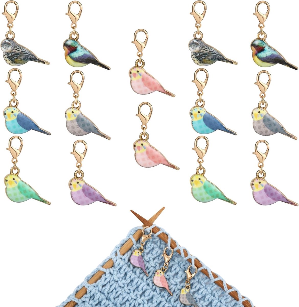 Markers Verwijderbare Haak Breien Markers Met Kreeft Sluiting Charms Voor Naaien Breien Weven Accessoires DIY Craft