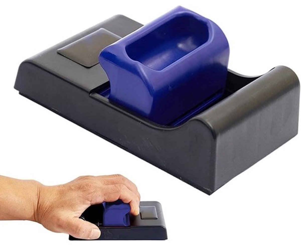 Gripversterker - Polsoefener Handtrainer - Kracht Opbouwen - Aanpasbare Weerstand - 16x10x5 cm - Zwart