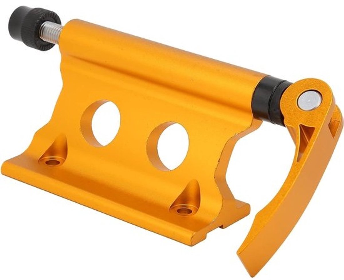 Fietsvorkbevestiging - Voorvork clip - Fiets transport - Snelontgrendelingshendel ontwerp - 1x1x1 cm - Geel