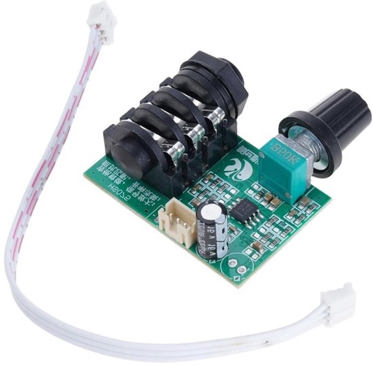 Instrument Voorversterker Module - Hoge Impedantie - Geluidsversterking Studio - TL072 Op-versterker - 45x30mm PCB - Zilver