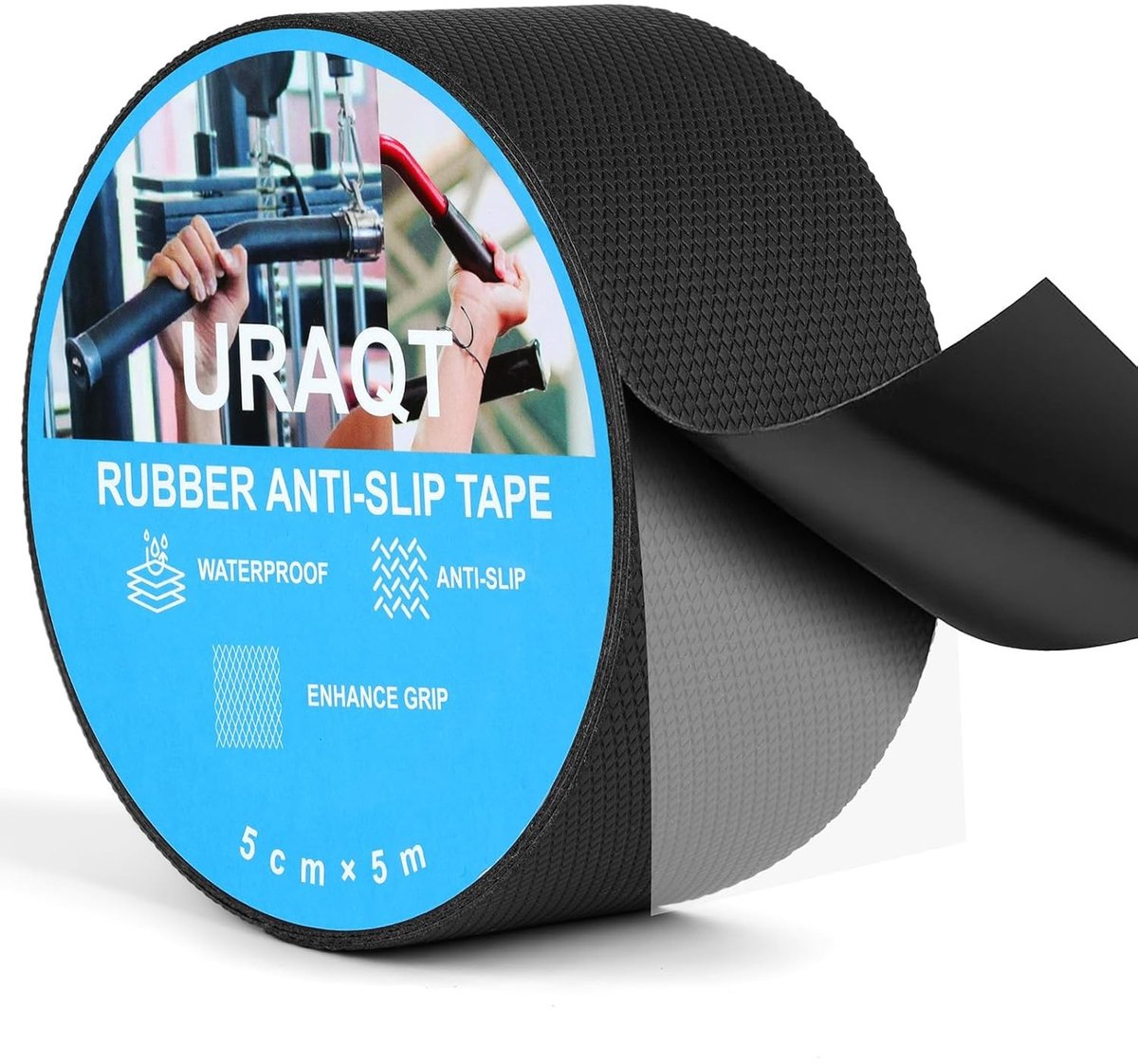 Non-slip rubberen strap 2 in x 5 m, stevige en duurzame grip voor diverse toepassingen