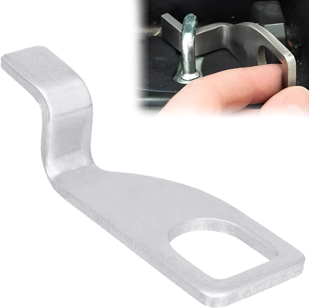 achterklephouder achterklepsteun roestvrij staal achterklepafstandhouder achterklephouder voor camper, California, Multivan, T4, VW, V2A Showcase, Van, Cambus (zilver)
