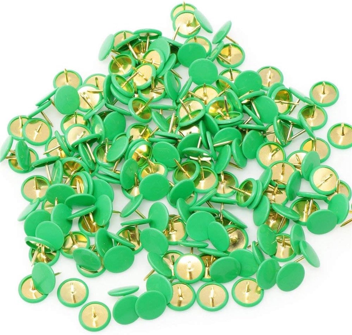 Punaises, Ronde punaises - voor prikbord, kaart, kantoor,Voor wandkaarten (Groen)