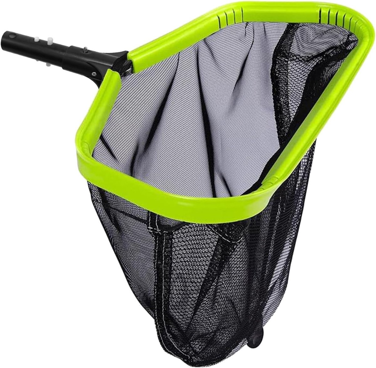 fijnmazig met diep net, stabiel aluminium frame, voor bladeren en vuil, skimmer net voor zwembad, vijver en tuin, zonder steel