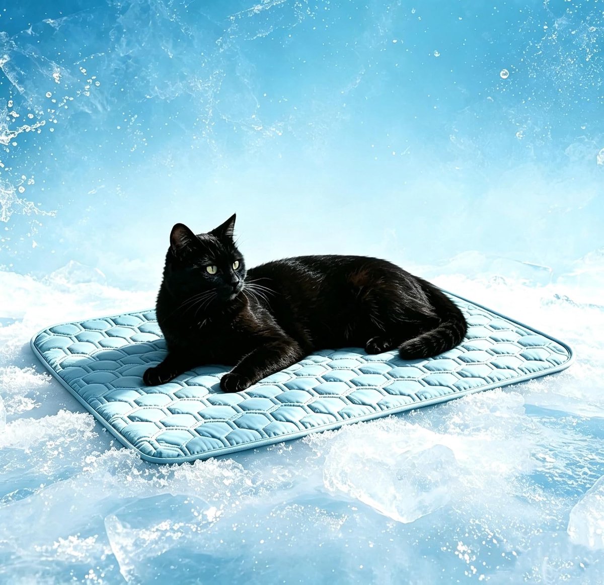 Koelmat voor honden en katten, zelfkoelende hondenmat en koelkussen, niet giftig en wasbaar, verkoelend weefsel, ideaal voor thuis, onderweg, auto en buiten