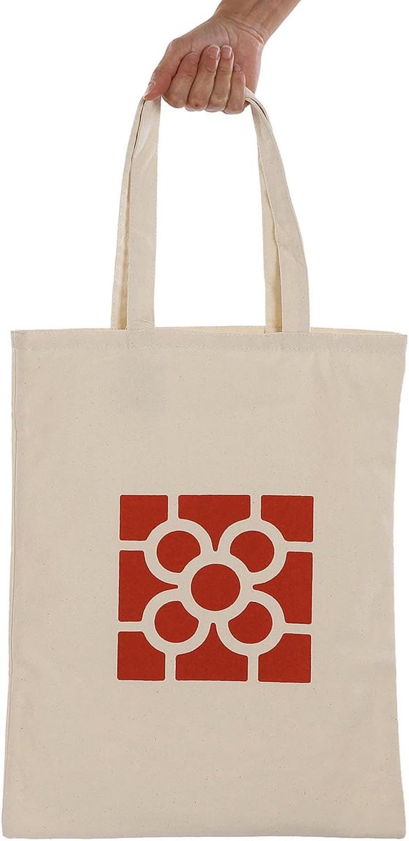 Urbana BI hedendaagse stijl tassen, afmetingen (H x L x B) 48,0 x 36 x 36 cm, katoen, kleur rood