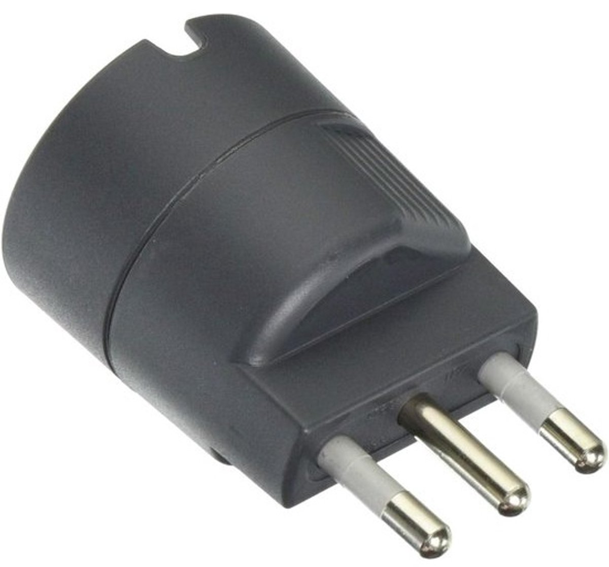 Netstekkeradapter - Stekkeradapter Vrouwelijke Connector - Elektrische Apparaten Aansluiten - Type F Stekker - 250 V 16 A - Antraciet
