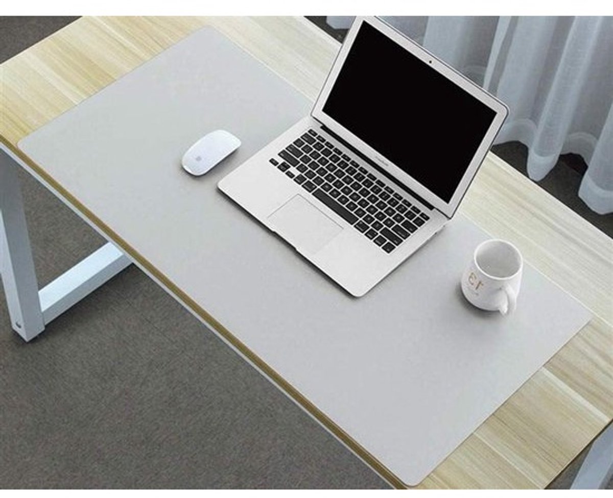 Bureaublad Beschermer - Bureau Mat - Bureau Organisatie - Dubbelzijdig Antislip - 90x45cm - Lichtgrijs