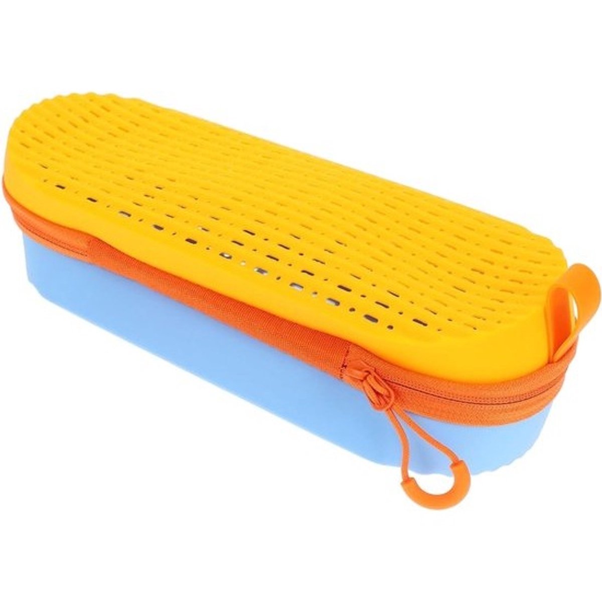 Zwembril Bewaarbox - Beschermhoes Opbergdoos - Veilig Opbergen - Met Afvoergat - 20 cm Lengte - Geel