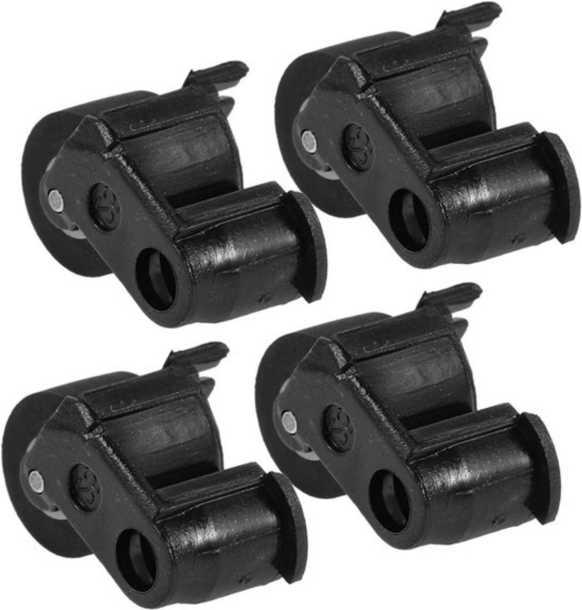 Cassette Tape Knijprol Set - Aandrukrol Recorder - Tape Reparatie - Duurzaam en Stabiel - 10mm Diameter - Zwart