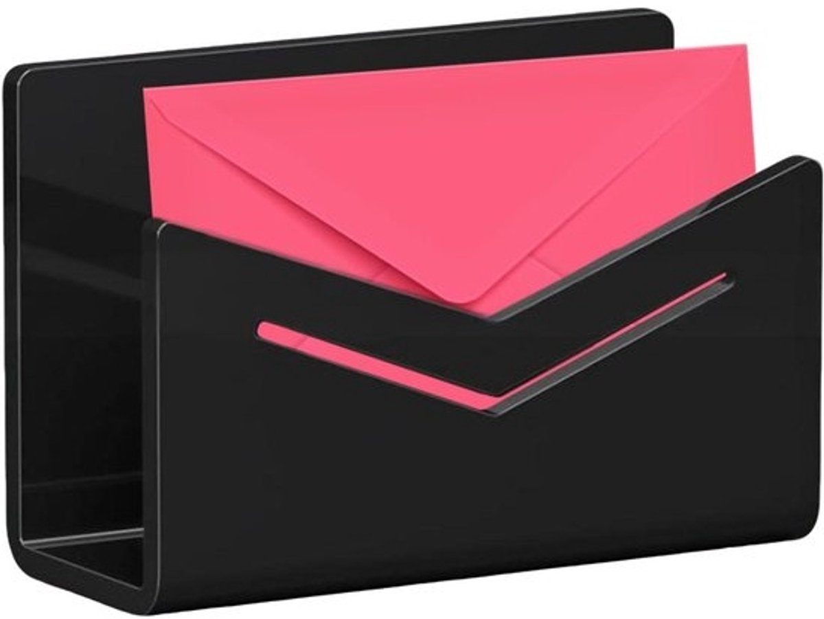 Bureau Briefhouder - Documenten Sorteerder - Bureau Organisatie - Stabiel Acryl Materiaal - 15 x 6.5 x 10 cm - Transparant