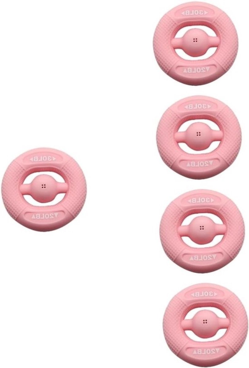 Handgreepversterkers Set - Grip Trainers - Kracht Opbouwen - Siliconen Materiaal - 7.8 x 7.8 cm - Roze