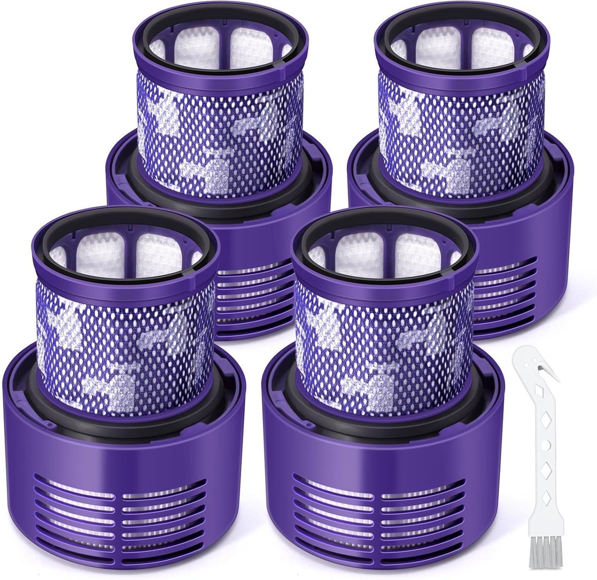 Vervangingsfilter voor Dyson V10 SV12 Cyclone Animal, Total Clean Stofzuiger, DY-969082-01 (4 Pack)