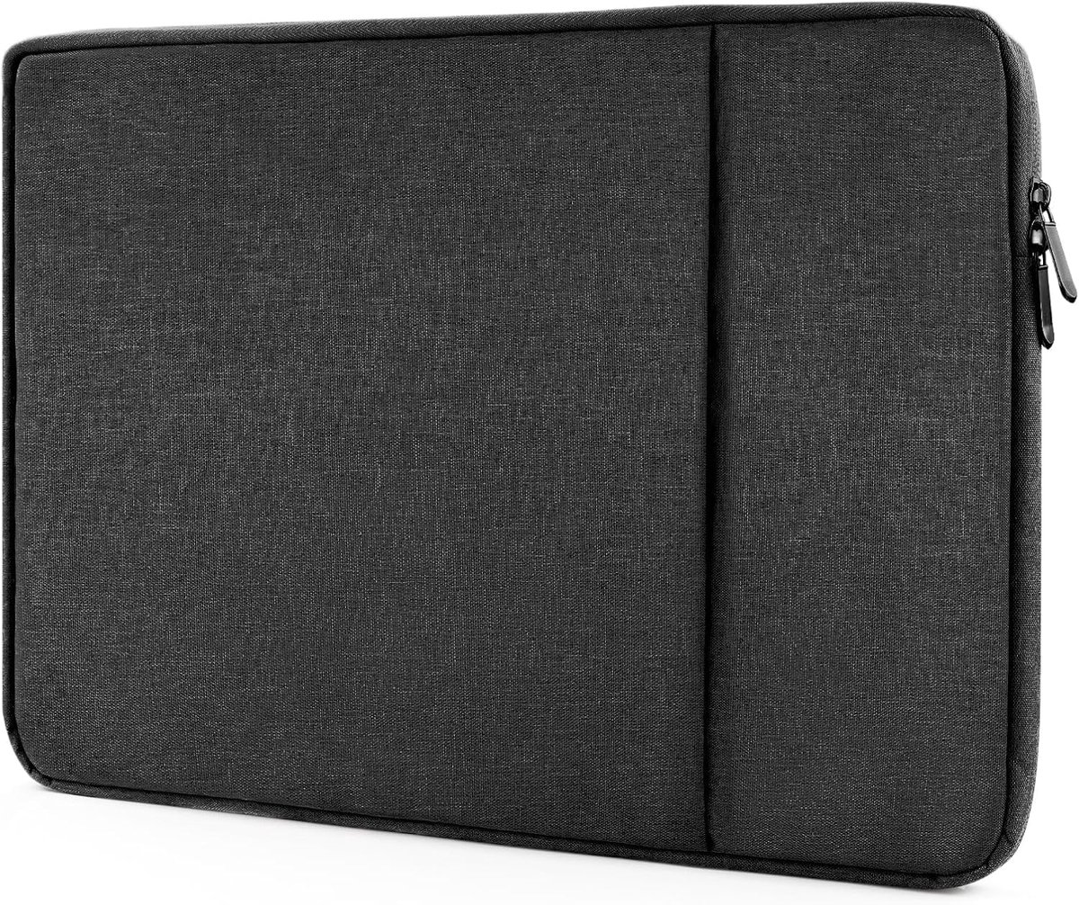 Laptop Sleeve 15,6 inch voor Macbook Air Tas Macbook Pro Tas Mac Book Case Waterdichte Laptop Beschermhoes Zwarte Laptophoes 15,6 inch past met klein vak, compatibel met Acer, Asus, Sams